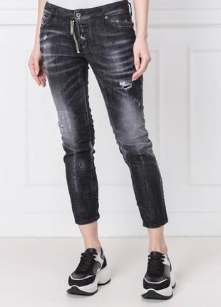 Джинсы рваные w28-29 'dsquared2' 'runway straight cropped jean' 46-48р1 фото