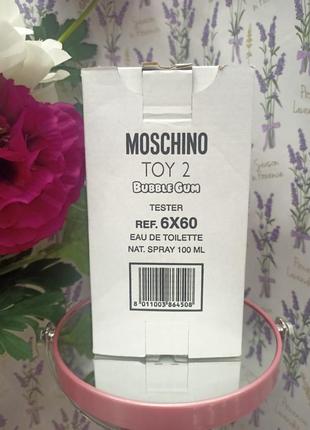 Туалетна вода спрей, moschino toy 2 bubble gum tester 100мл. туалетна вода спрей