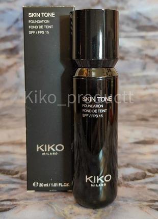 Тональна основа kiko skin tone foundation1 фото