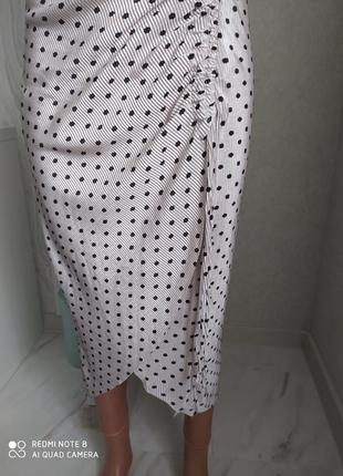 Платье сарафан в горошек с затяжкой новое6 фото