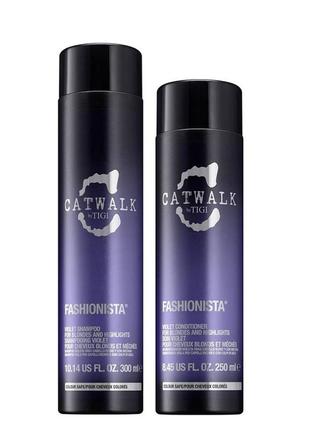 Фіолетовий шампунь або кондиціонер для волосся tigi catwalk fashionista violet