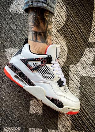 Мужские высокие кроссовки nike air jordan 4 retro "fight nostalgia"#найк