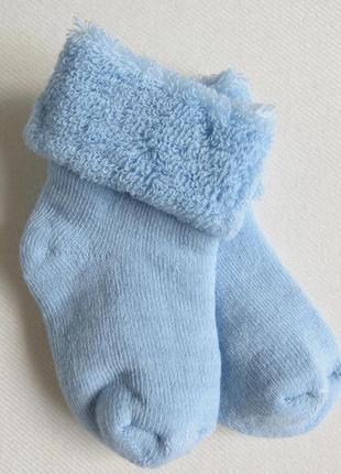Шкарпетки махрові для новонароджених (0-6 міс.)1 фото