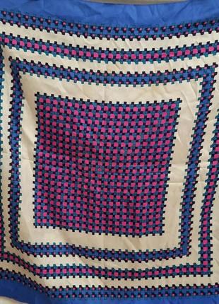Яскравий шовковий платок хустка шовк3 фото