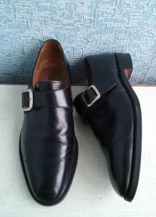 Мужские кожаные туфли монки loake технология goodyear welted