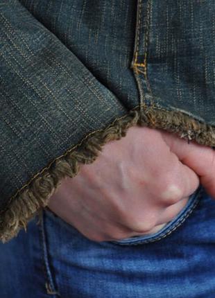 Приталенная джинсовая куртка, жакет4 фото