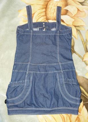 Джинсовый сарафан-туника 4