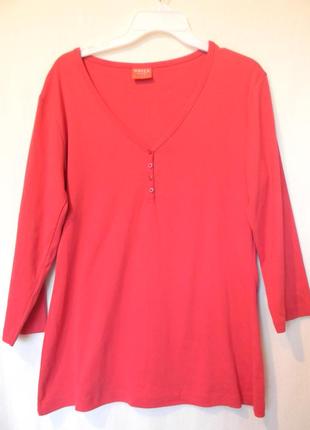 Женская футболка 3/4 рукав от  uniqa р. l,100% коттон