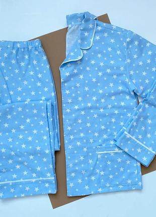 Фланелева чоловіча піжама, сорочка та штани, сорочка та штани, піжама чоловіча2 фото