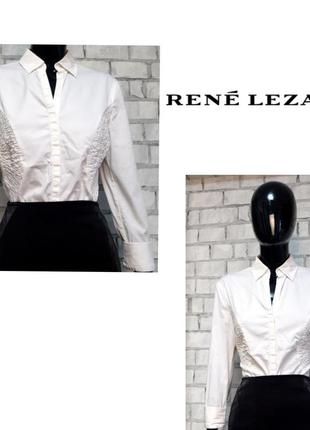 Белая рубашка rene lezard1 фото