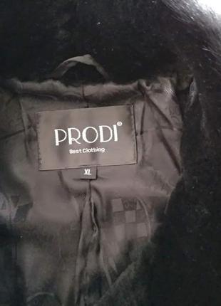 Стильная приталенная шуба-пальто из мутона prodi2 фото