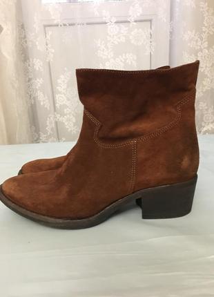 Замшевые ботинки lorenzo mari р.37-37,5
