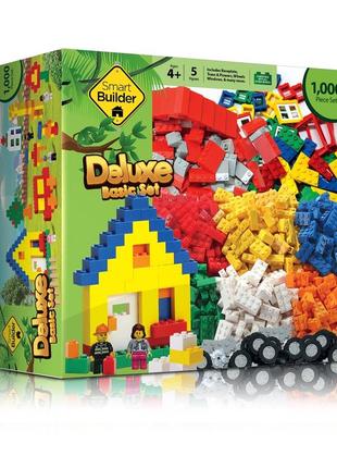 Конструктор smart builder delux  аналог lego лего качественный дом класический машинки  1000 шт