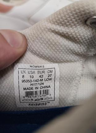 Чоловічі шкіряні кросівки k - swiss size 426 фото