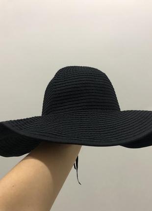 Черная шляпа с широкими полями6 фото