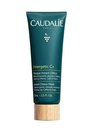 Маска-детокс для обличчя caudalie vinergetic c+ instant detox mask, 75 мл