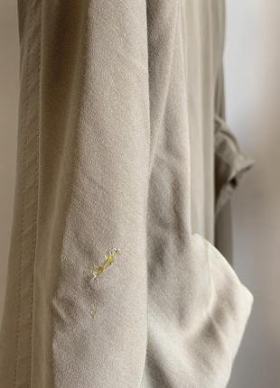 Бежевый винтажный двубортный тренч jil sander made in italy оригинал7 фото