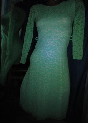 Кружевное платье-миди2 фото