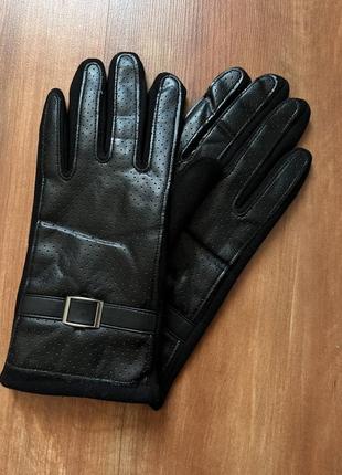 Перчатки женские чёрные новые