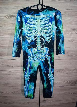 Дитячий костюм скелет на 3-4 роки