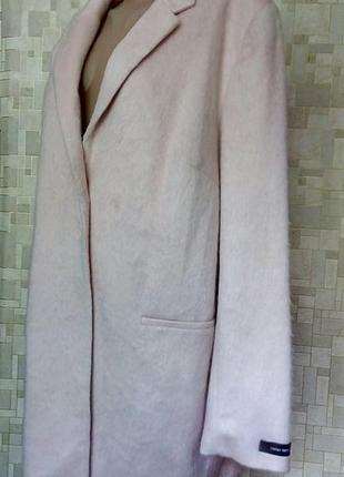 Стильное новое пальто пудрового цвета f&f.1 фото