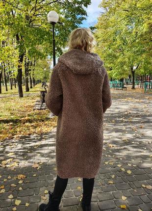Шуба жіноча дублянка жіноча пальто жіноче 105 см еко матеріали6 фото