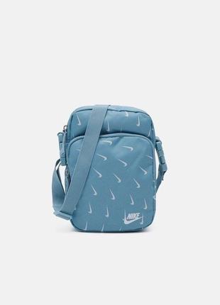 Месенджер nike monogram сумка/бананка/барсетка найк через плечо синя