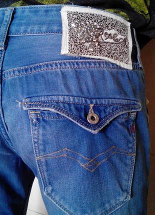 Круті укорочені оригінальні джинси replay mod. julicks4 фото