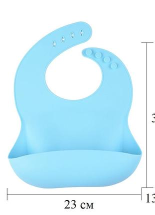 Набор посуды силиконовая тарелка с ложкой и слюнявчик горчичный nts1-y17