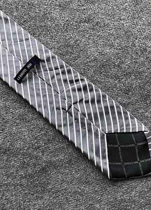 Оригінальний галстук, краватка cerruti 1881 classic silk tie grey/white