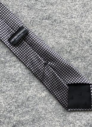 Оригінальний галстук, краватка emporio armani silk tie grey2 фото