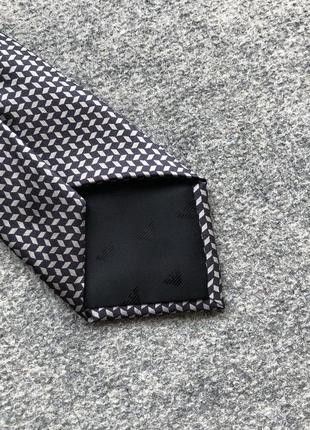 Оригінальний галстук, краватка emporio armani silk tie grey7 фото