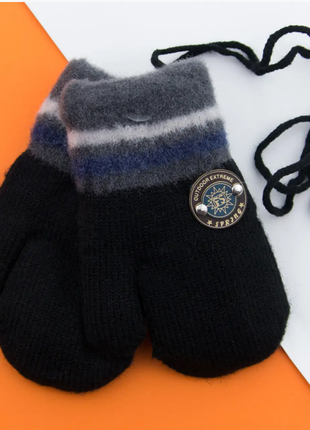 Рукавиці для малюків зимові з хутром на 1-2 роки