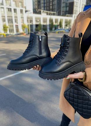 👟 ботинки зима черные женские/ чоботи, черевики жіночі зима