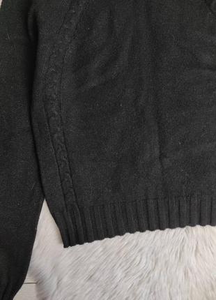 Женский теплый костюм ebelieve вязаный комплект свитер и юбка черный размер s-m 44-464 фото