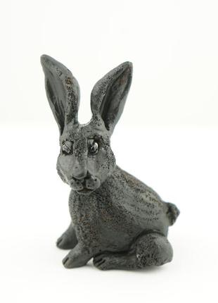 Фигурка кролика подарок на год черного кролика 20231 фото