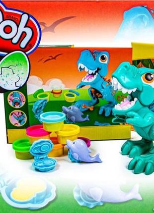 Набір для творчості ліплення динозавр play doh1 фото