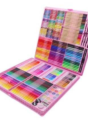 Великий дитячий художній набір для малювання та творчості colorful italy / 288 предметів топ