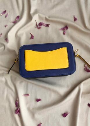 Сумочка 👜 mark jacobs blue/yellow logo2 фото