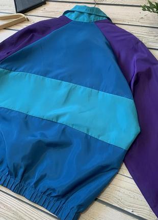 Крута вільна оверсайз вітровка куртка легка колорблок різнокольорова яскрава об’ємна шейн shein8 фото