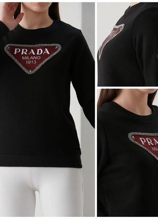 Кофта світшот prada3 фото