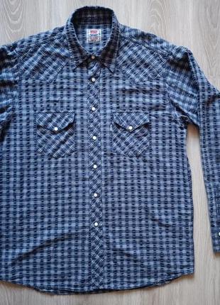 Рубашка levi's portugal 100% cotton, состояние отличное