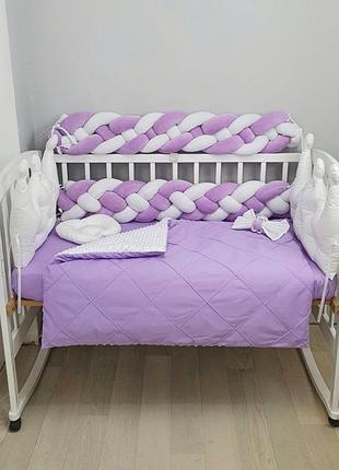 Постіль з бортиками-косами на 4 сплетіння