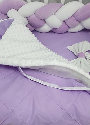 Постіль з бортиками-косами на 4 сплетіння