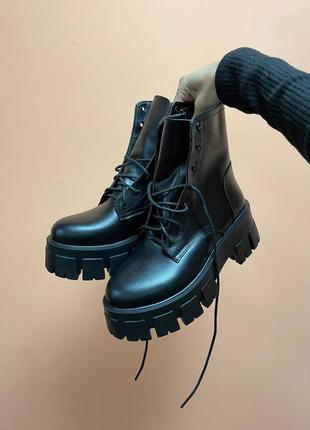 ❄️no name black leather boots❄️ботинки жіночі зимні з хутром, женские ботинки зимние чёрные, черевики жіночі зимні8 фото