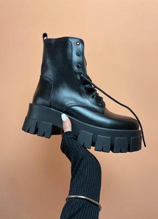 ❄️no name black leather boots❄️ботинки жіночі зимні з хутром, женские ботинки зимние чёрные, черевики жіночі зимні