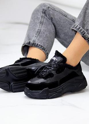 Кросівки зима екошкіра/екозамша