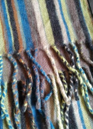 Hilltop невероятно теплый мягкий шарф овечья шерсть ангора унисекс.. великобритания.4 фото