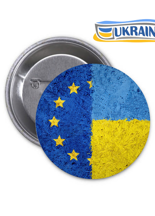 Значок ukraine ua украина слава украине патриотичный