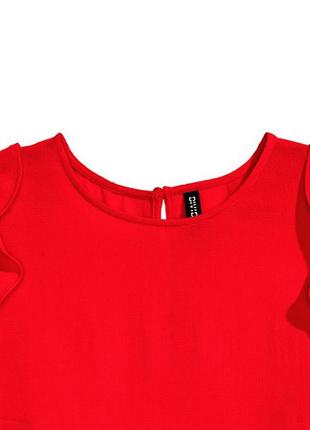 Оригинальная креповая блузка с открытыми плечами от бренда h&m 0430511003 разм. 323 фото